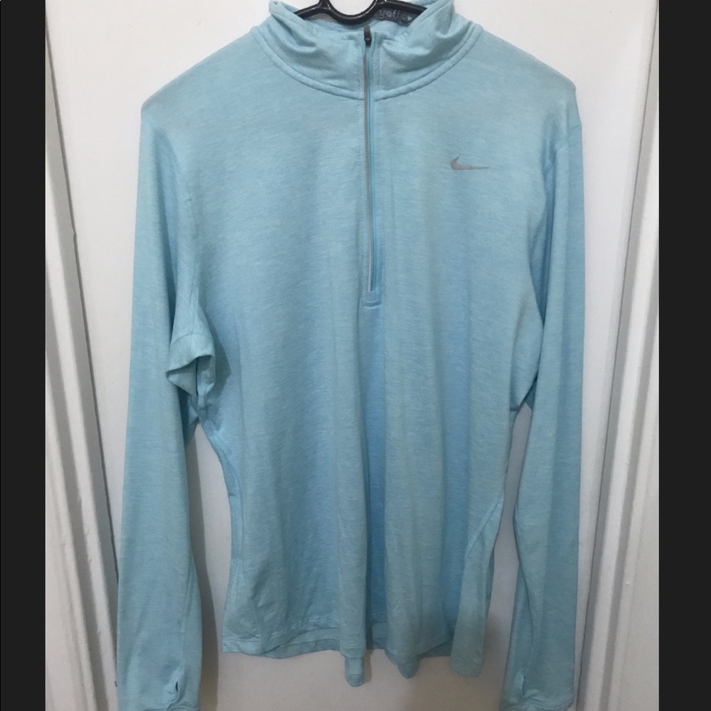 NIKE DRI FIT HALF ZIP RUNNING TOP